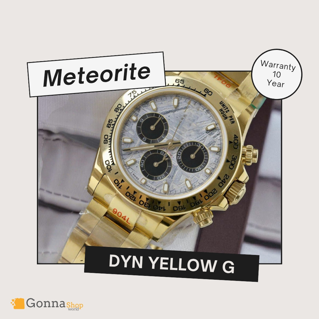 Luxury Watch DYN Meteorite Gold Plated 18k