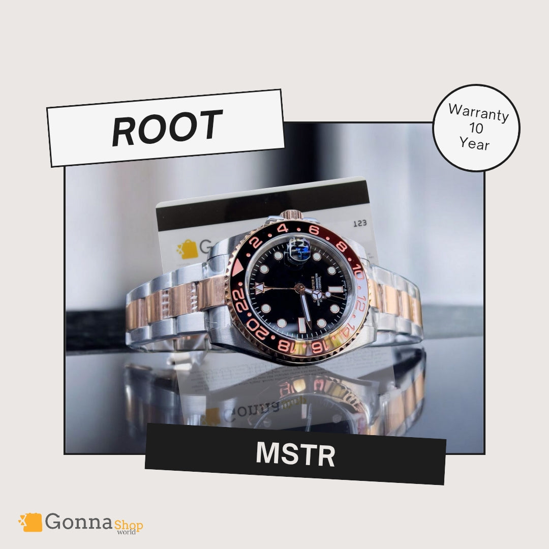 Luxury Watch Mastr II GM Work Rootbeer HF R Plated 18k