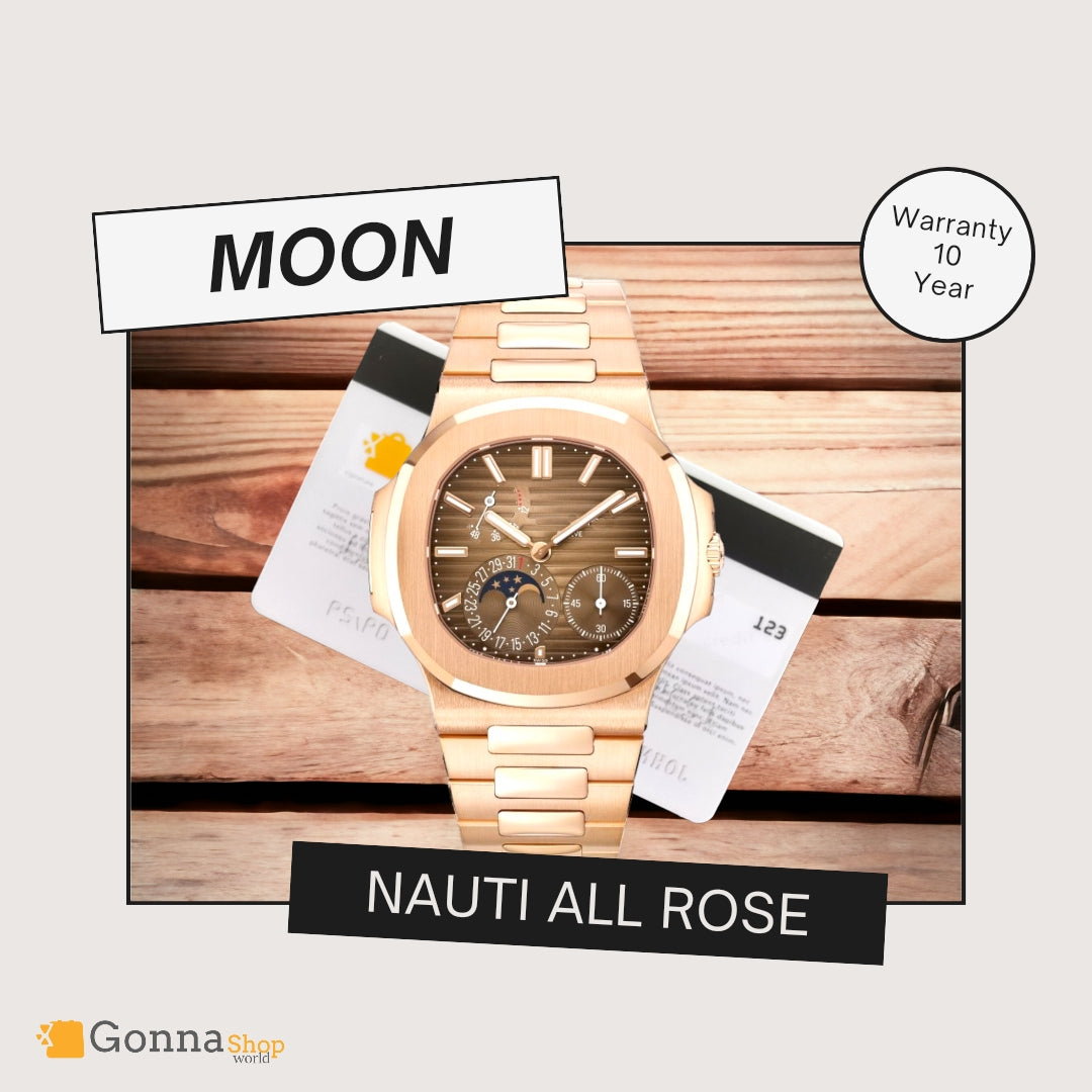 Luxury Watch P.p Moon All Rose