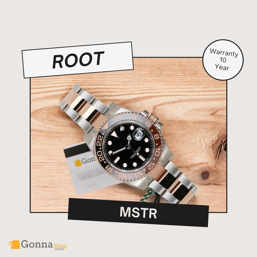 Luxury Watch Mastr II GM Work Rootbeer HF R Plated 18k