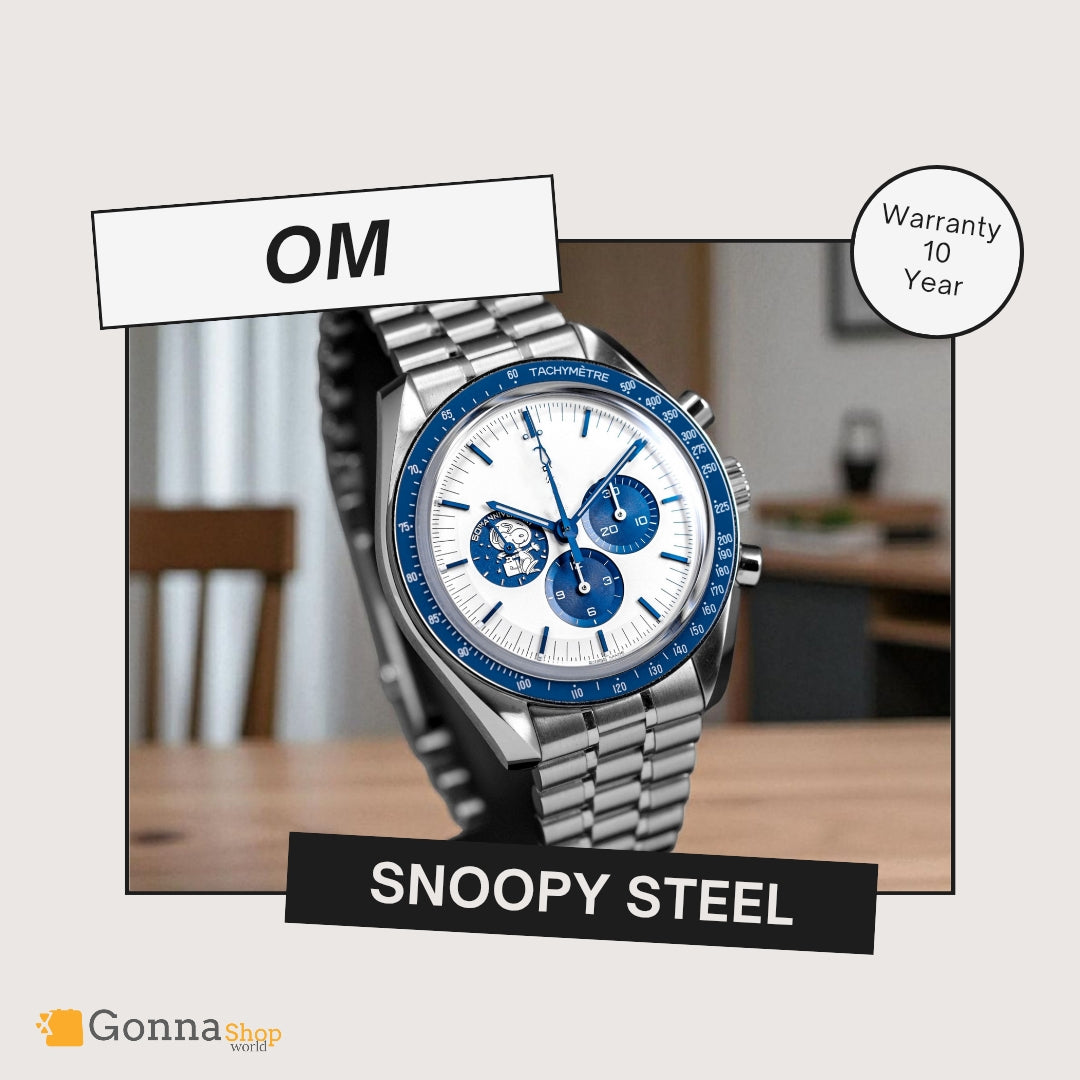 Luxury Watch OM Snoopy Steel