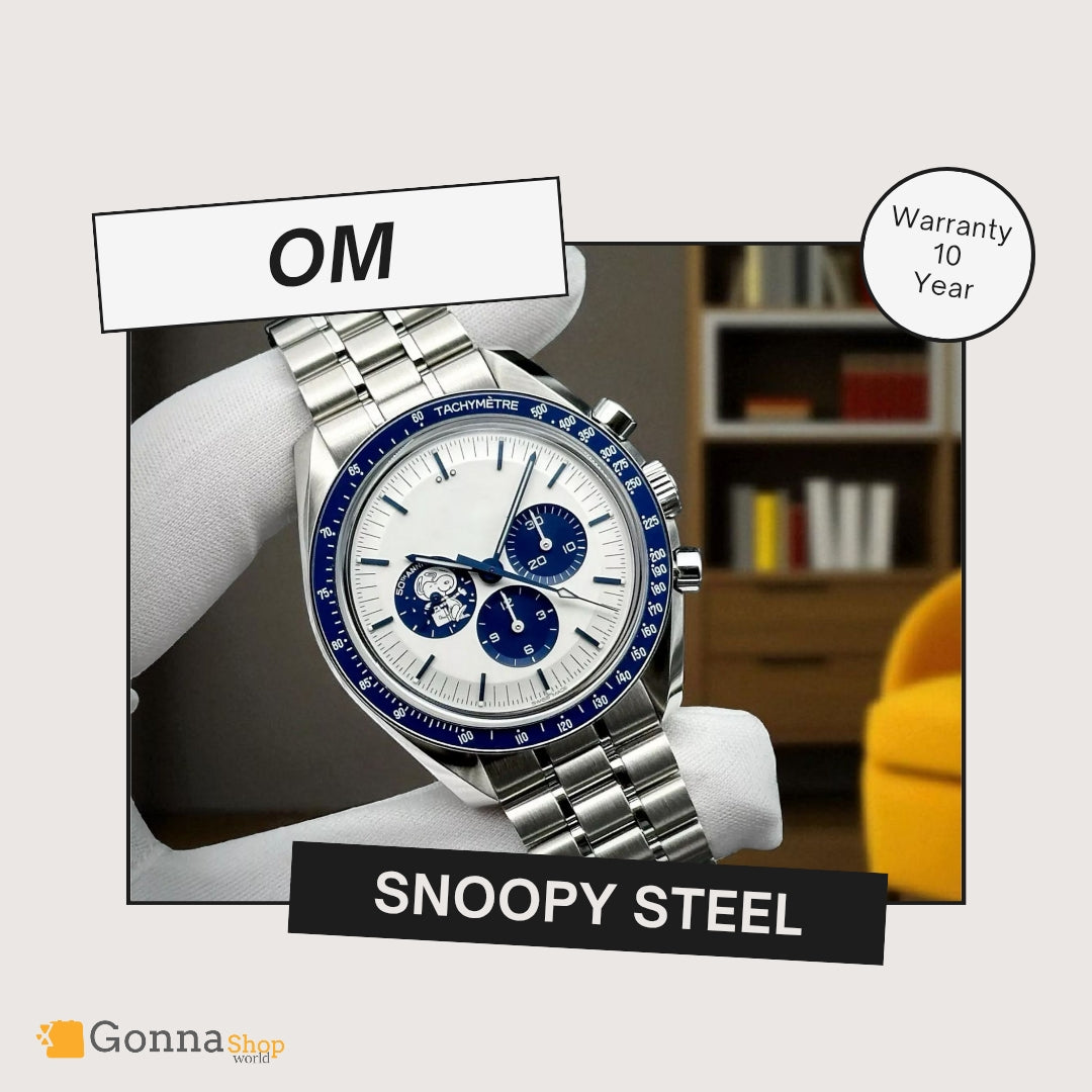 Luxury Watch OM Snoopy Steel