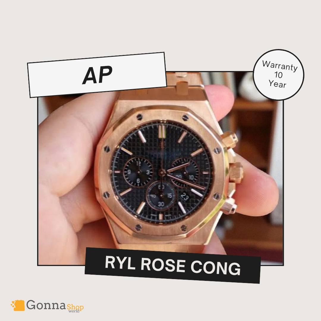 Luxury Watch Ap RYL Rose 18k Cong black