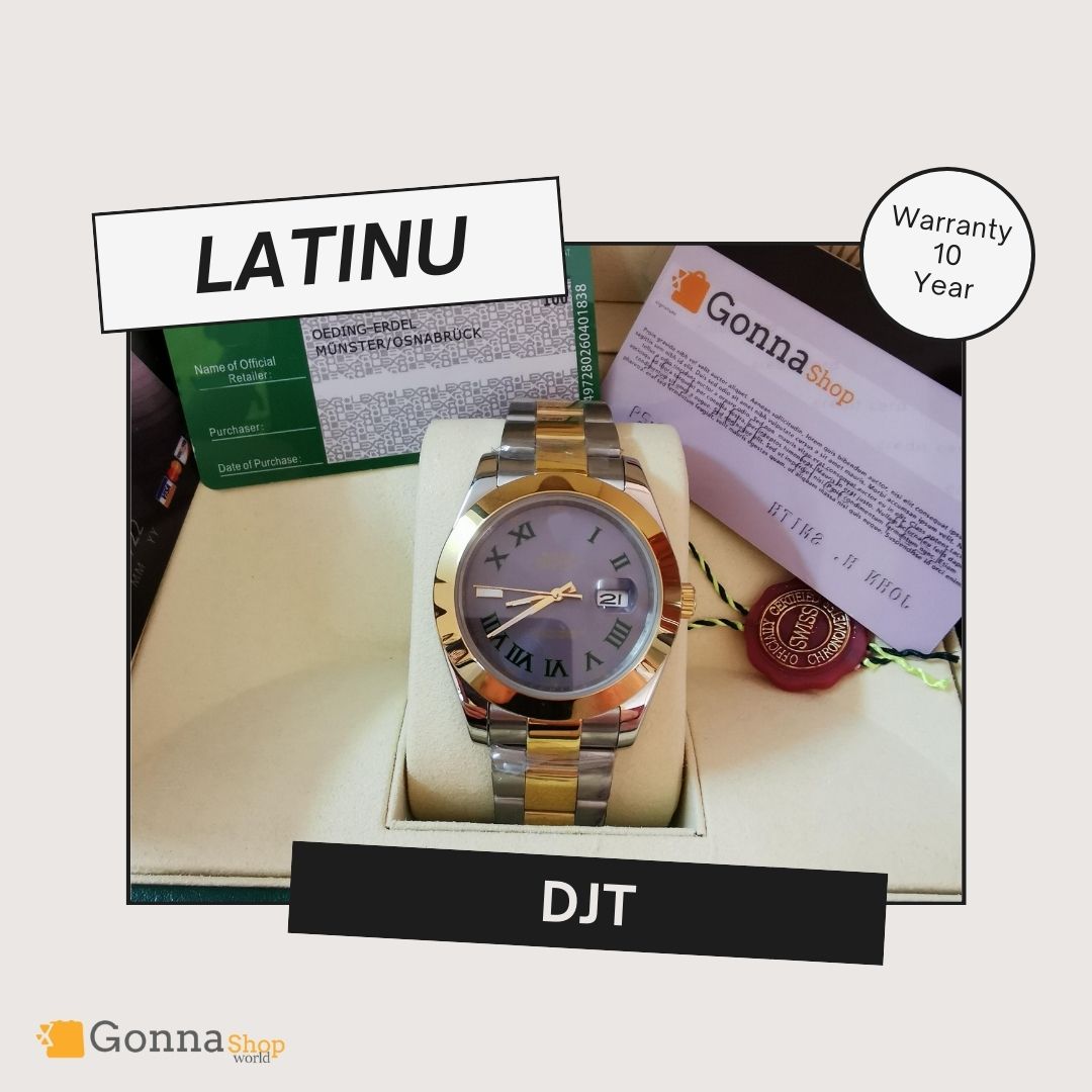 Luxury Watch DJT Latinu OYS Half Gold 18k