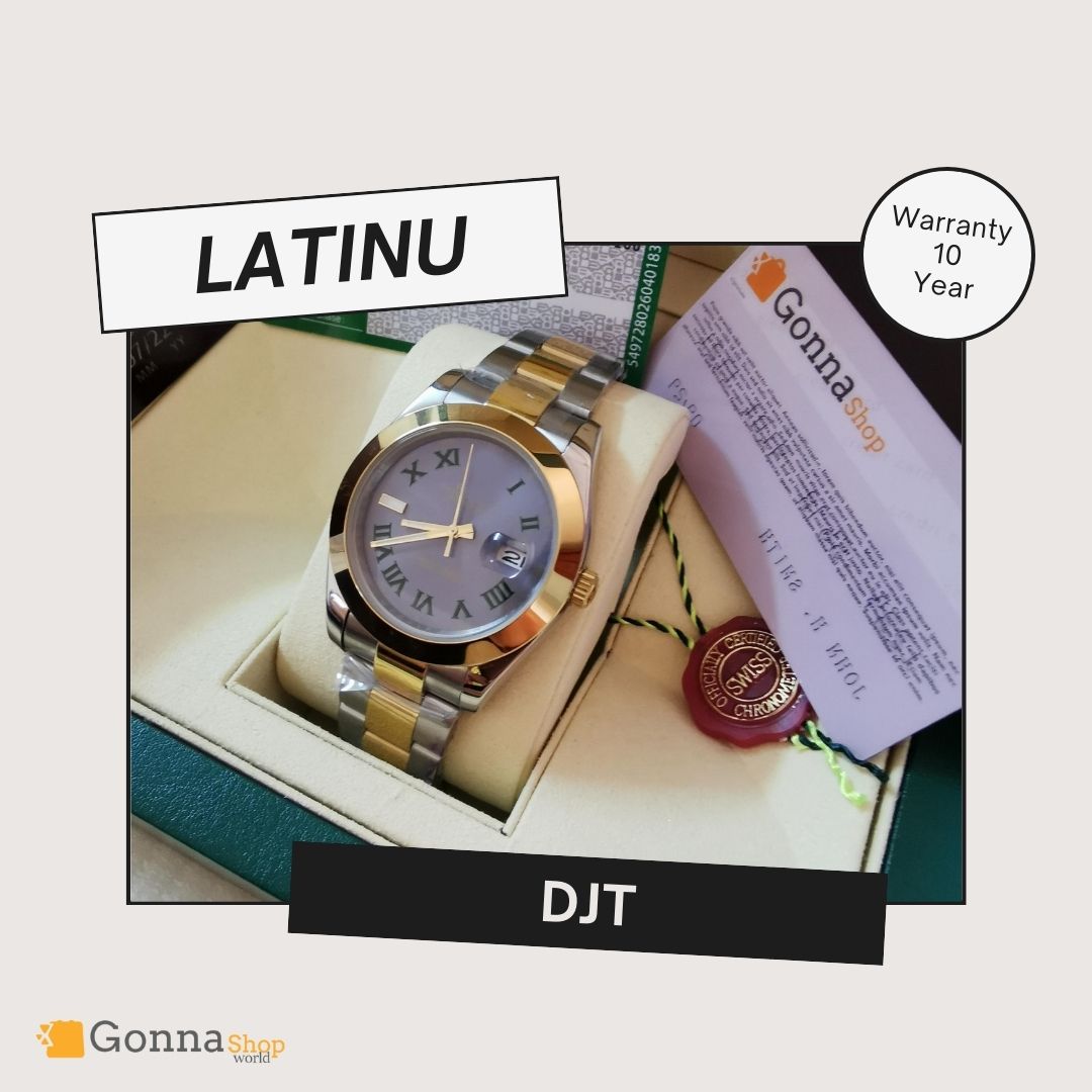 Luxury Watch DJT Latinu OYS Half Gold 18k