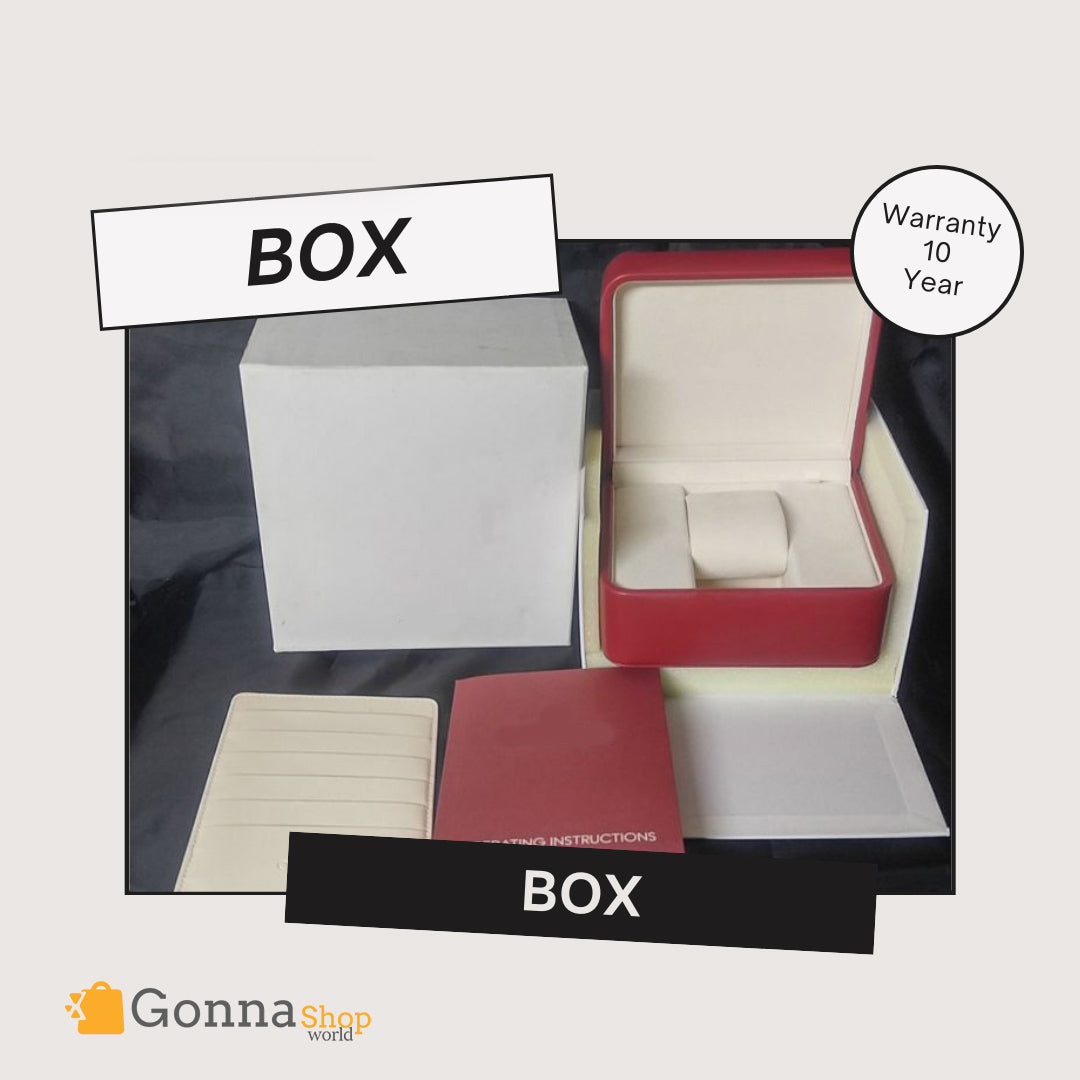 Luxury Watch OM Speed m Black Leather