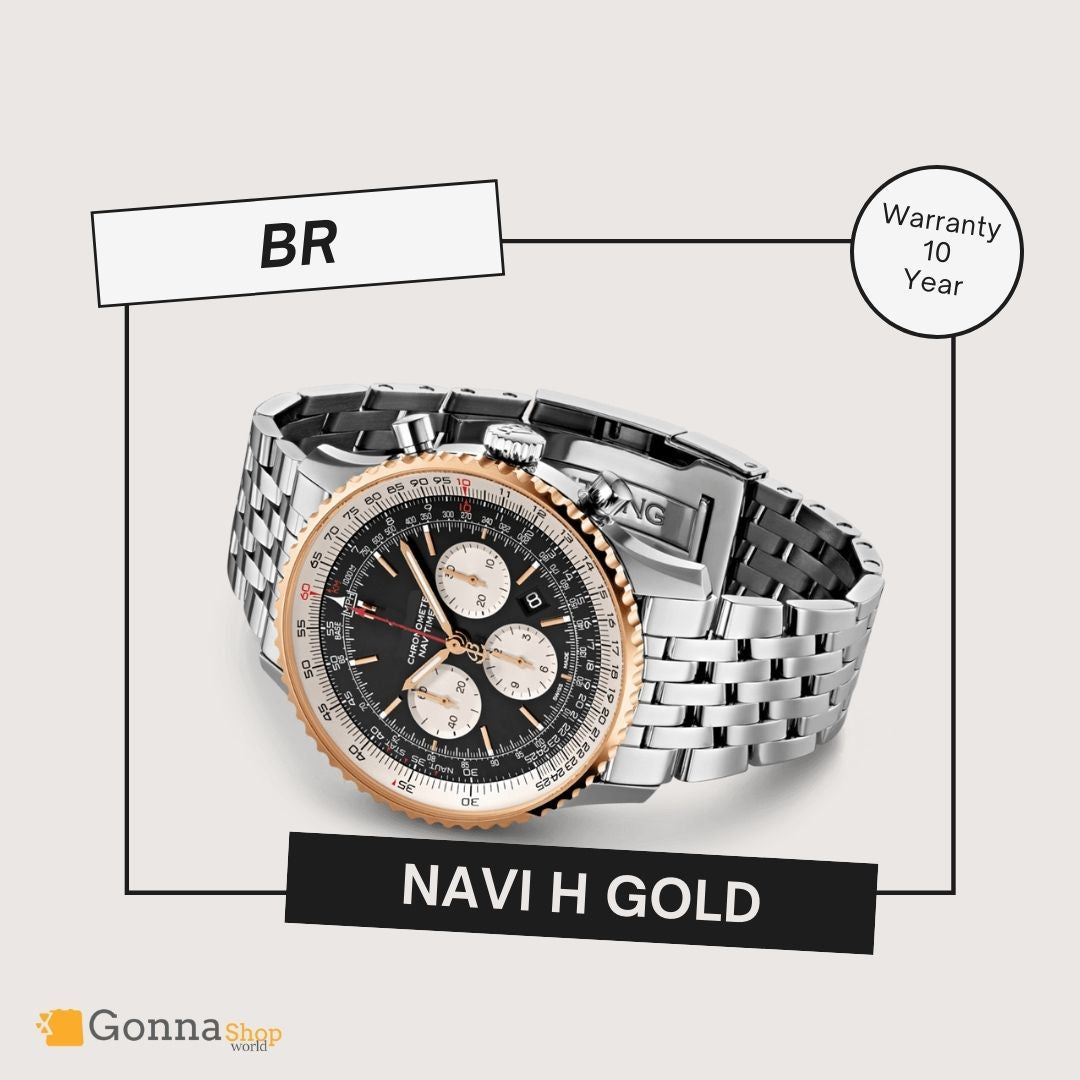 Luxury Watch BR Navi HF Gold