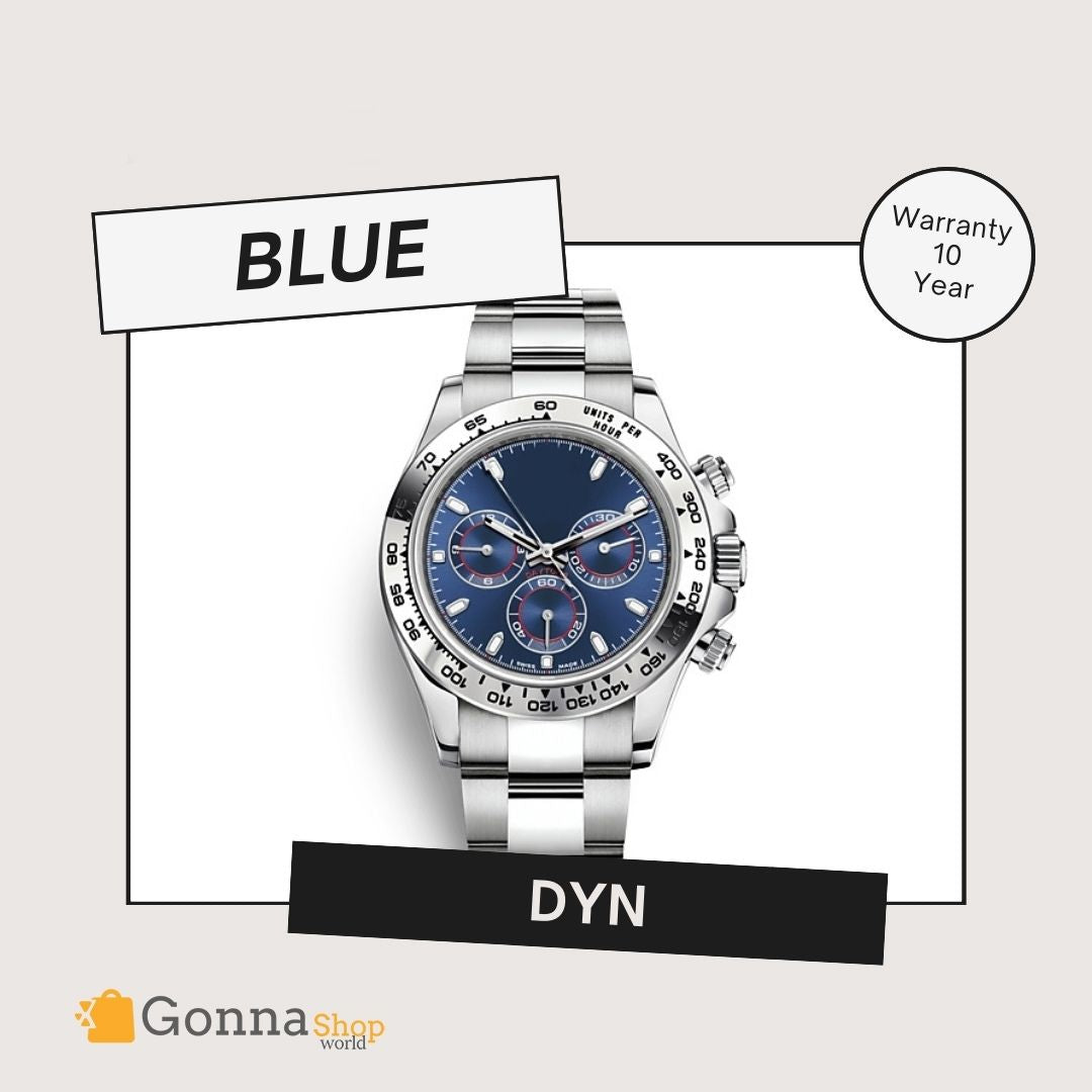 Luxury Watch DYN Blue Silver
