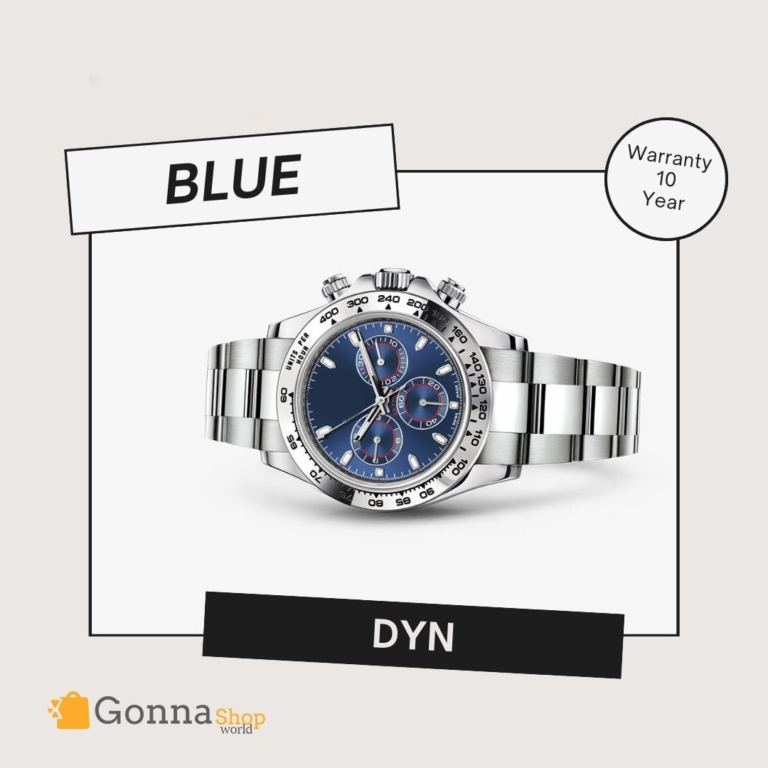 Luxury Watch DYN Blue Silver