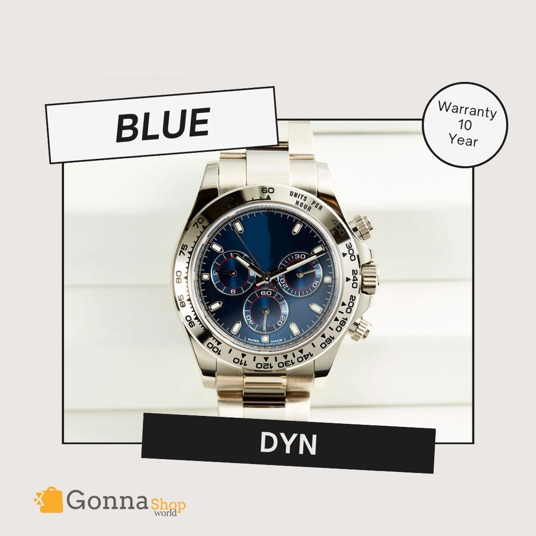 Luxury Watch DYN Blue Silver