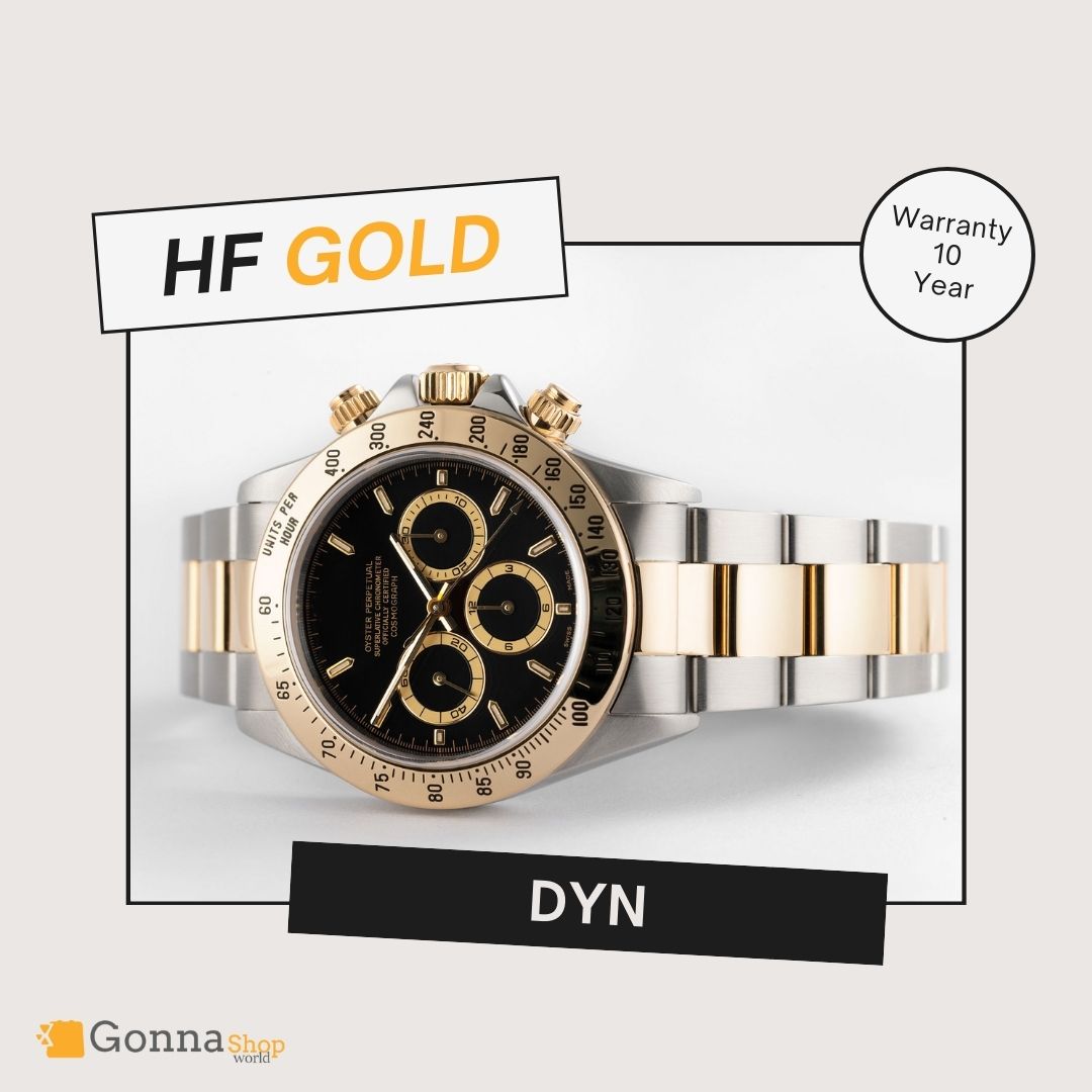 Luxury Watch DYN HF Black Dial Plated 18k