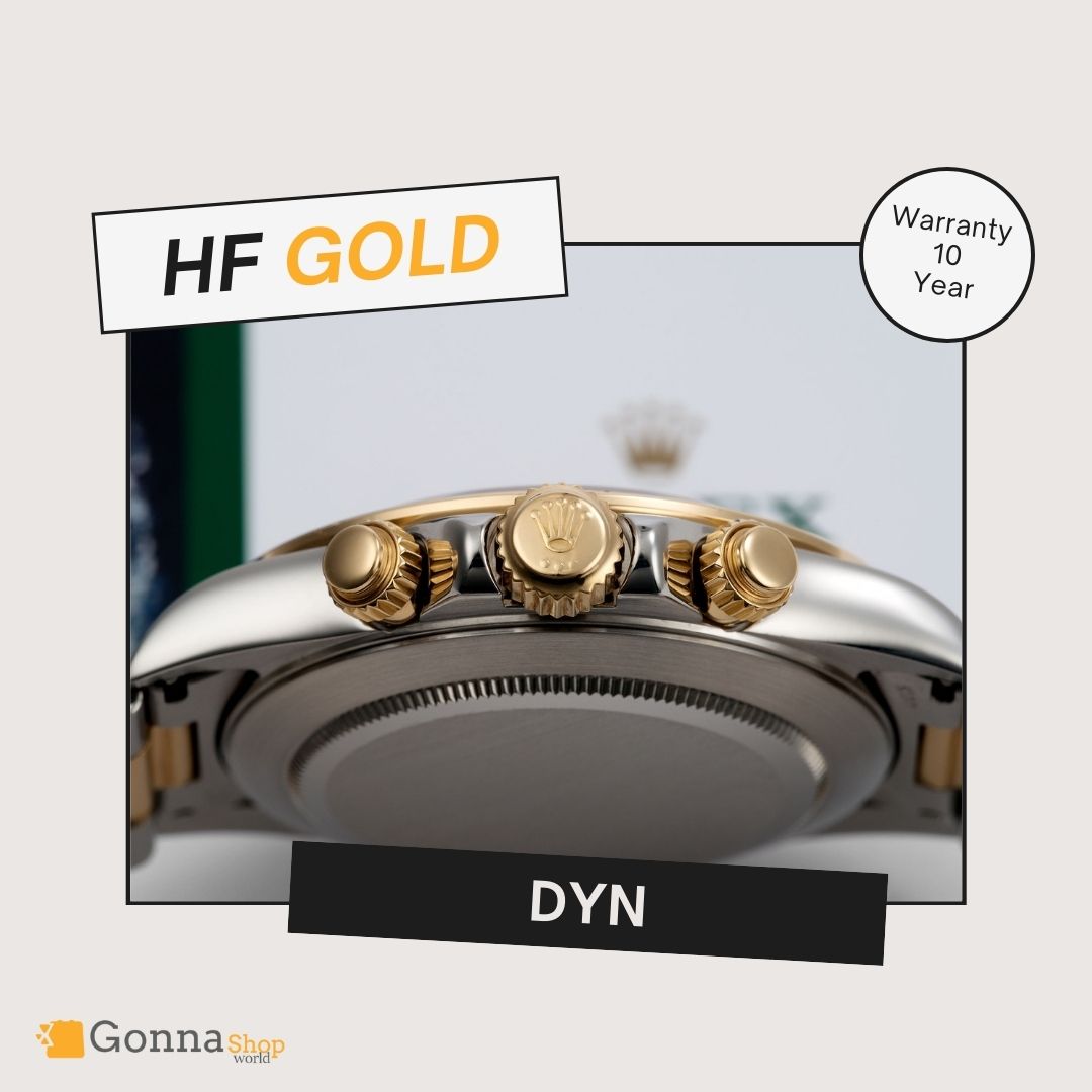 Luxury Watch DYN HF Black Dial Plated 18k