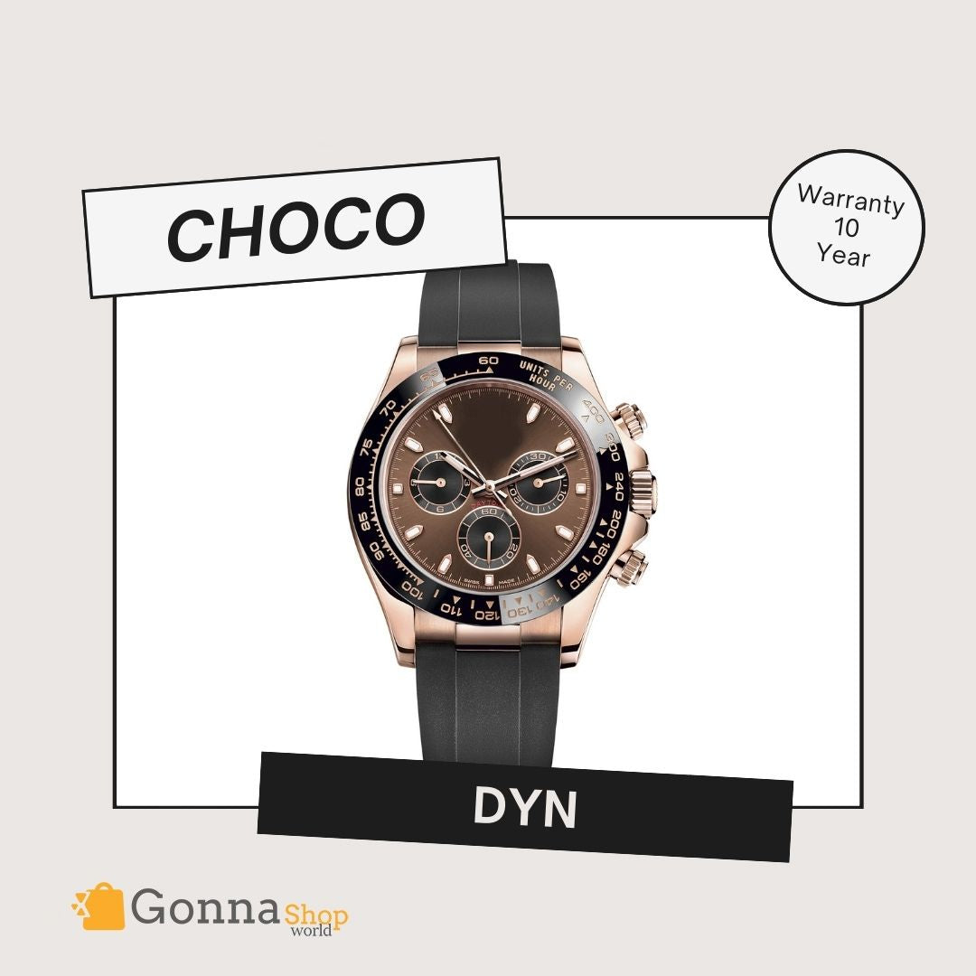 Luxury Watch DYN Rubber Choco