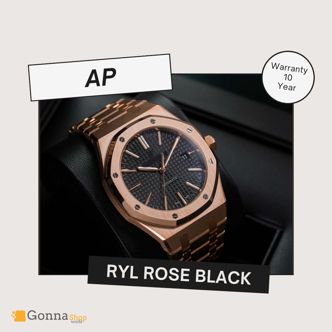 Luxury Watch Luxury Watch Ap RYL Rose Plated 18k Black