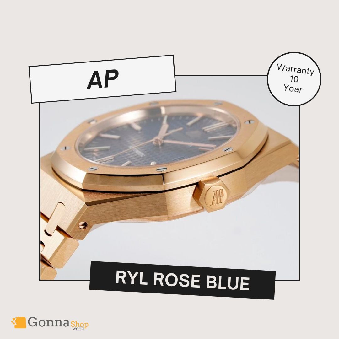 Luxury Watch Luxury Watch Ap RYL Rose Plated 18k Blue