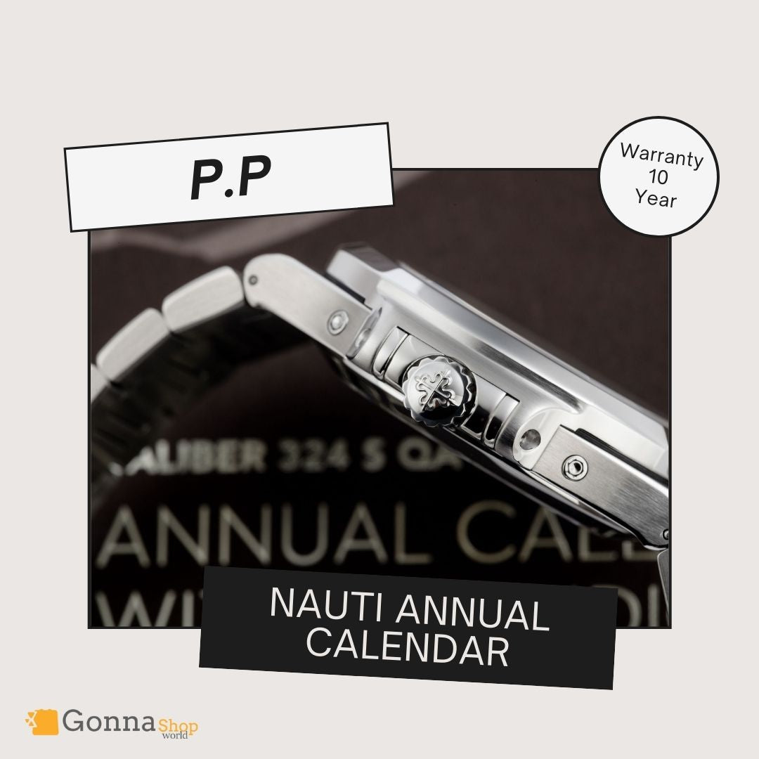 Luxury Watch P.p Naut Annual calendar White Dial