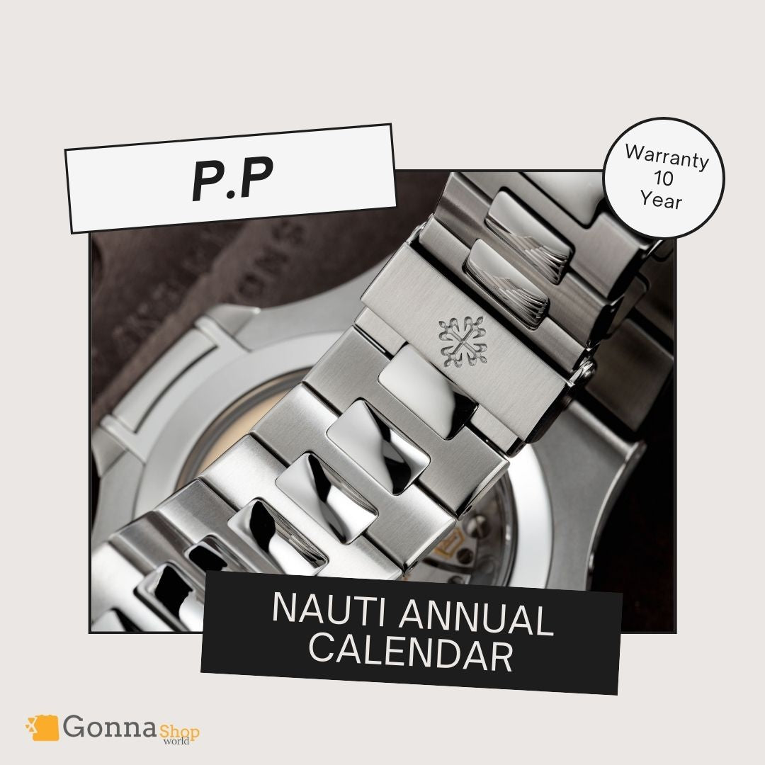 Luxury Watch P.p Naut Annual calendar White Dial